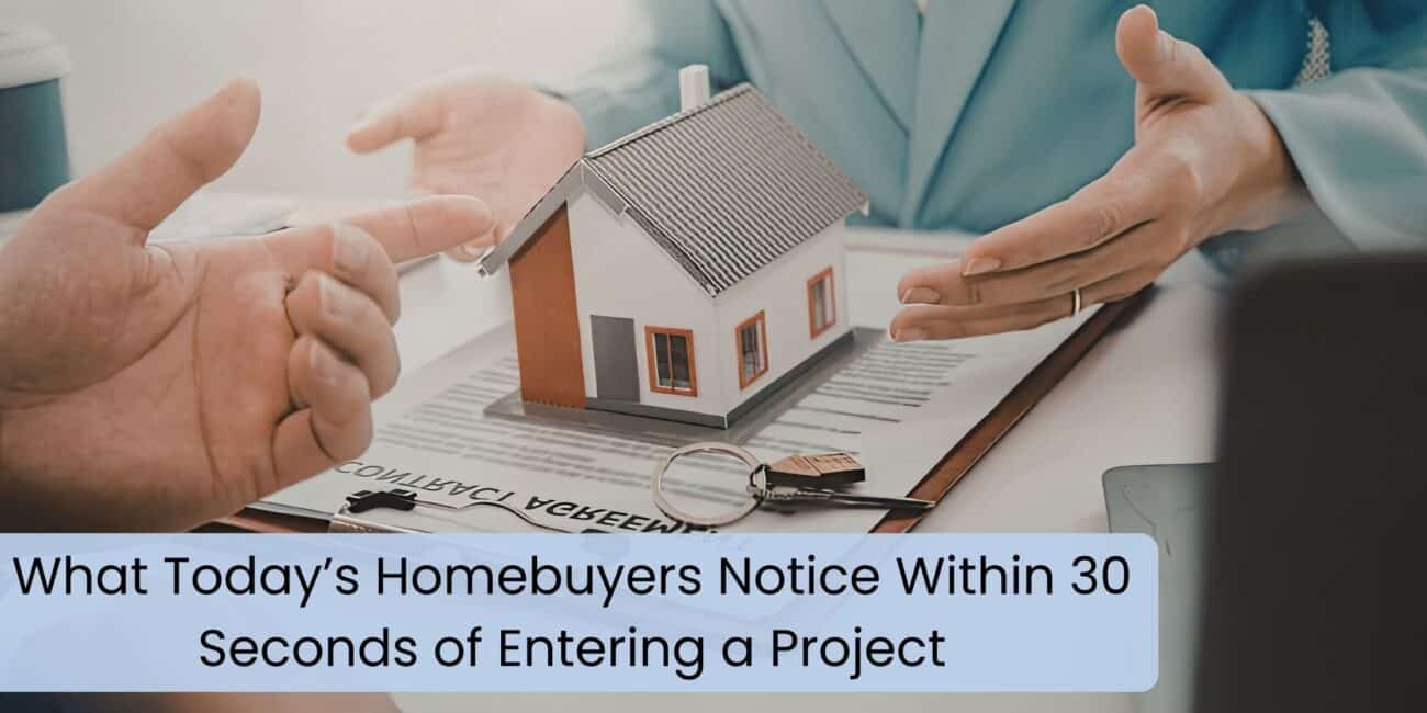 What Today’s Homebuyers Notice Within 30 Seconds of Entering a Project